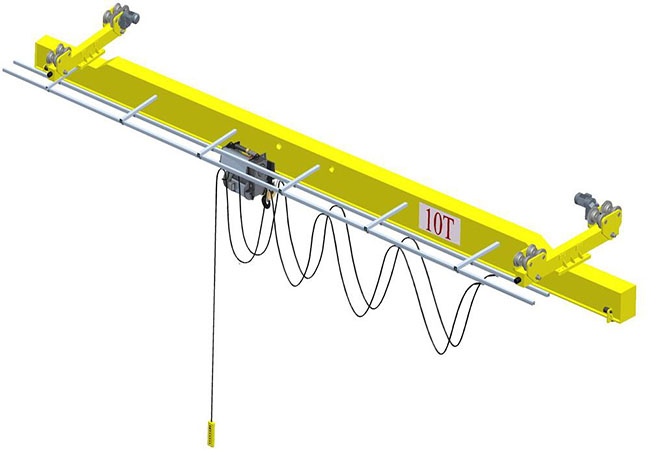 Fionraí Aonair Géar Aonair Crane.jpg Single Girder Beam Suspension Overhead Crane.jpg