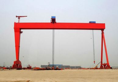 Crane Gantry Dúnadh Dúbailte le haghaidh Longthógáil